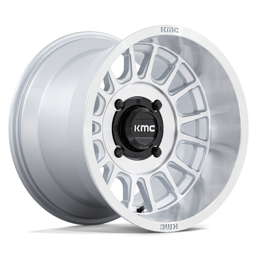 KMC Powersports KS138 IMPACT UTV 4X156 15X10 +0 SILVER WITH MACHINED FACE