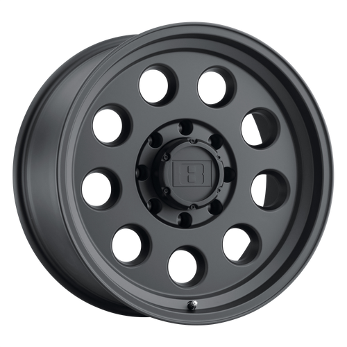 Level 8 HAULER 5X114.3 15X8 -30 MATTE BLACK