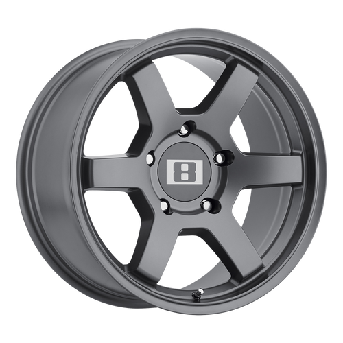 Level 8 MK6 6X114.3 17X8 +0 MATTE GUNMETAL