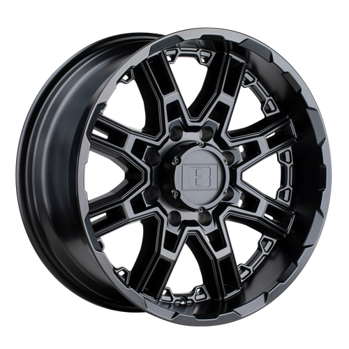 Level 8 SLINGSHOT 6X139.7 17X8.5 -10 MATTE BLACK