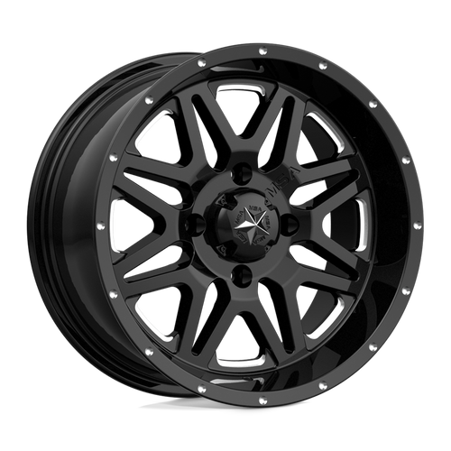 MSA Offroad Wheels M26 VIBE 4X137 16X7 +0 MILLED GLOSS BLACK