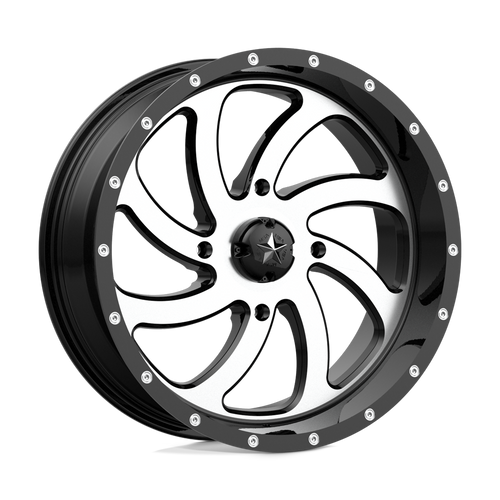 MSA Offroad Wheels M36 SWITCH 4X137 18X7 +0 MACHINED GLOSS BLACK