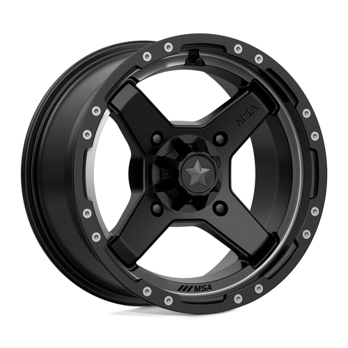 MSA Offroad Wheels M39 CROSS 4X156 14X7 +10 SATIN BLACK TITANIUM TINT