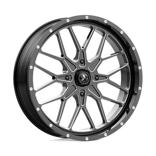 MSA Offroad Wheels M45 PORTAL 4X110 18X7 +0 GLOSS BLACK MILLED