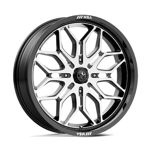 MSA Offroad Wheels M47 SNIPER 4X137 18X7 +10 GLOSS BLACK MACHINED