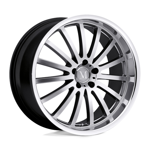 Mandrus MILLENIUM 5X112 18X8.5 +32 HYPER SILVER W/ MIRROR CUT LIP