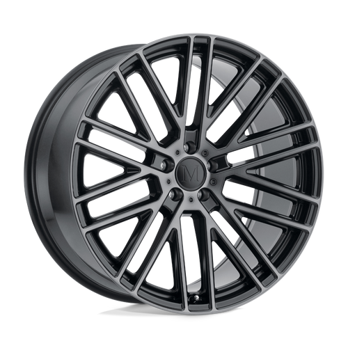 Mandrus MASCHE 5X112 18X8.5 +32 SEMI GLOSS BLACK W/ MIRROR CUT FACE