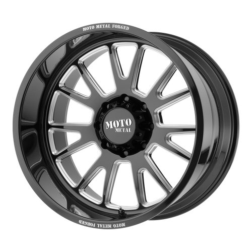 Moto Metal MO401 BLANK 20X14 -76 GLOSS BLACK MILLED