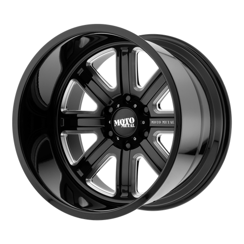 Moto Metal MO402 BLANK 20X12 -44 GLOSS BLACK MILLED