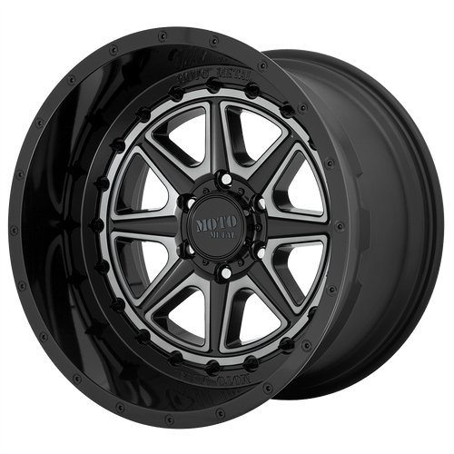 Moto Metal MO801 PHANTOM 6X139.7 20X10 -18 GLOSS BLACK WITH GRAY TINT