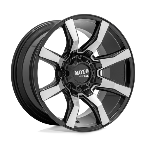 Moto Metal MO804 SPIDER BLANK 20X10 +12 GLOSS BLACK MACHINED