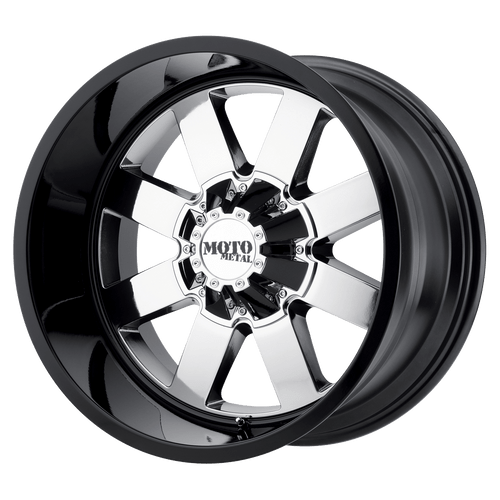 Moto Metal MO962 6X139.7 20X12 -44 PVD CENTER GLOSS BLACK LIP