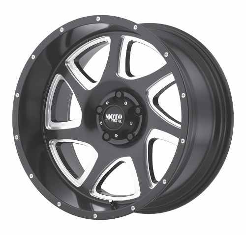 Moto Metal MO976 5X127 20X10 -24 SATIN BLACK MILLED