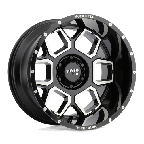 Moto Metal MO981 SPADE 6X139.7 20X12 -44 GLOSS BLACK MACHINED