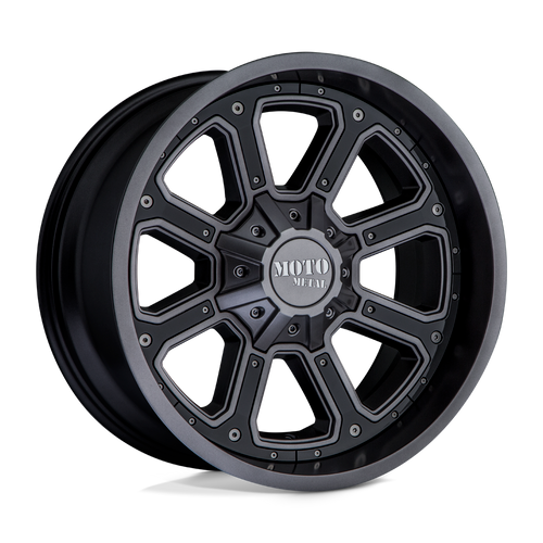 Moto Metal MO984 SHIFT 5X127/5X139.7 18X9 -12 MATTE GRAY GLOSS BLACK INSERTS