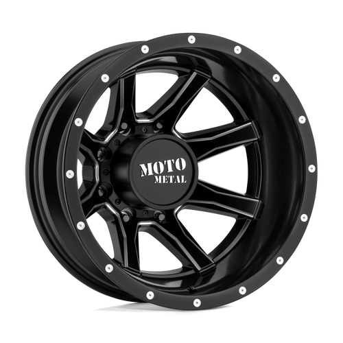 Moto Metal MO995 8X165.1 20X8.25 -198 SATIN BLACK MILLED - REAR