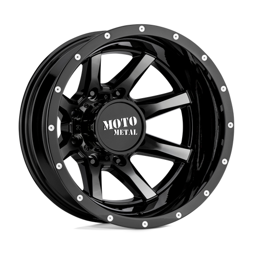 Moto Metal MO995 8X165.1 17X6.5 -140 GLOSS BLACK MACHINED - REAR