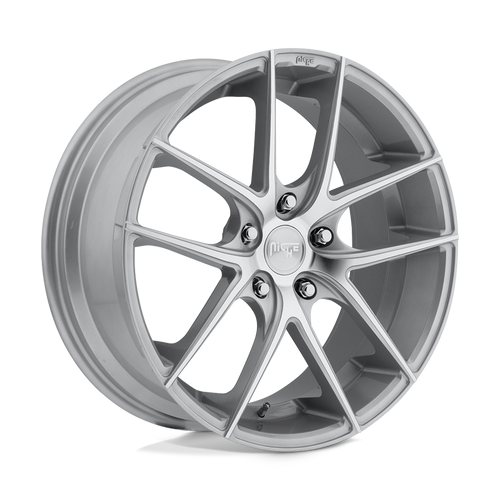 Niche 1PC M131 TARGA 5X114.3 18X8 +40 GLOSS SILVER MACHINED