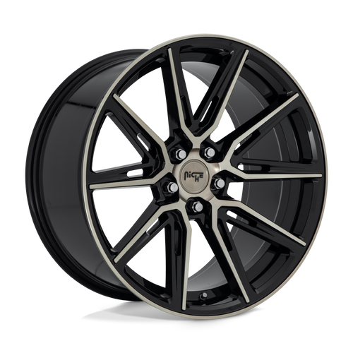 Niche 1PC M219 GEMELLO 5X115 20X10.5 +20 GLOSS MACHINED DOUBLE DARK TINT