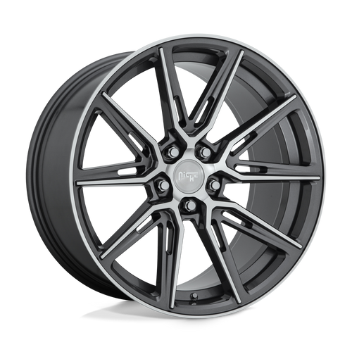 Niche 1PC M220 GEMELLO 5X120 20X9 +35 GLOSS ANTHRACITE MACHINED