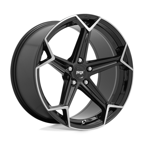 Niche 1PC N259 ARROW 5X115 20X10.5 +20 GLOSS BLACK BRUSHED