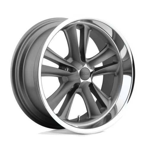 Foose 1PC F099 KNUCKLE 5X114.3 18X9.5 +1 MATTE GUN METAL MACHINED