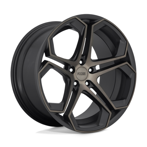 Foose 1PC F168 IMPALA 5X115 20X10.5 +20 MATTE MACHINED DOUBLE DARK TINT