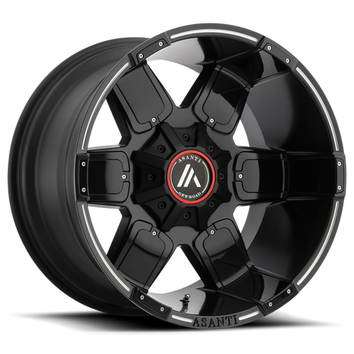 Asanti Off Road AB811 WARTHOG BLANK 20X10 -24 SATIN BLACK MILLED