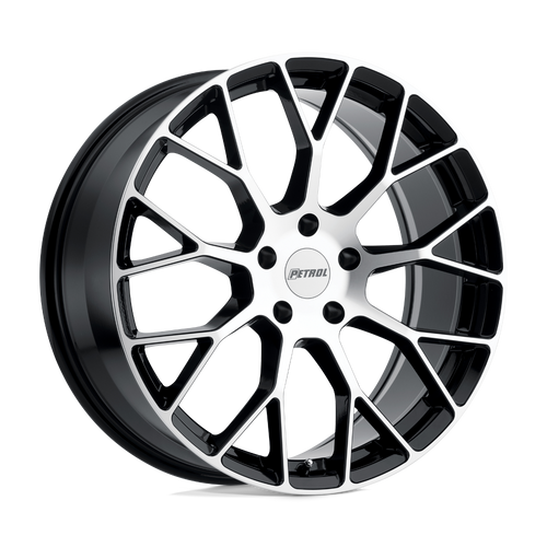 Petrol P2B 5X114.3 16X7 +40 GLOSS BLACK W/ MACHINED FACE