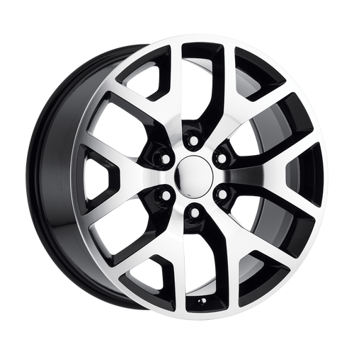 Performance Replicas PR169 6X139.7 20X9 +27 GLOSS BLACK WITH MACHINED SPOKES