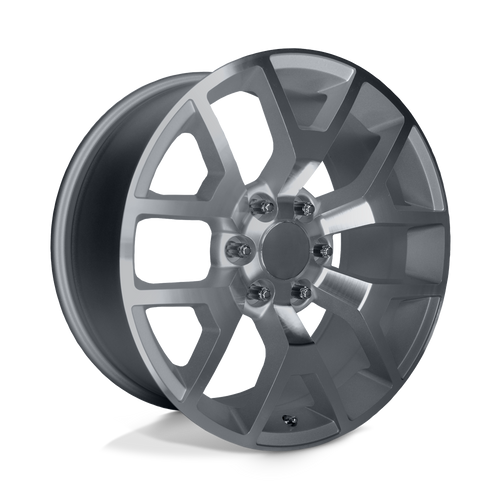 Performance Replicas PR169 6X139.7 22X9 +28 SILVER WITH MACHINED SPOKES