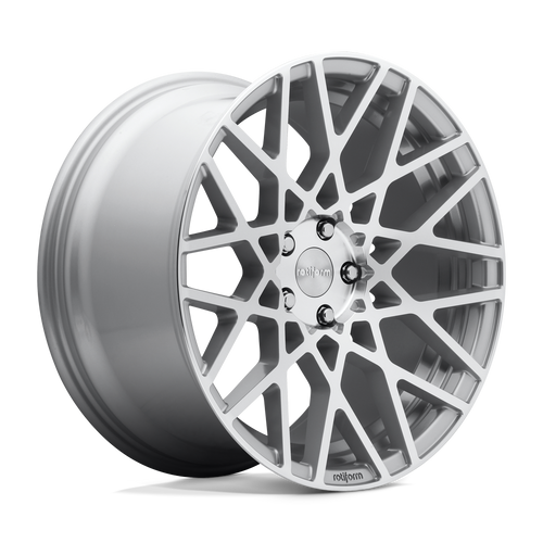 Rotiform 1PC R110 BLQ 5X114.3 19X8.5 +38 GLOSS SILVER MACHINED