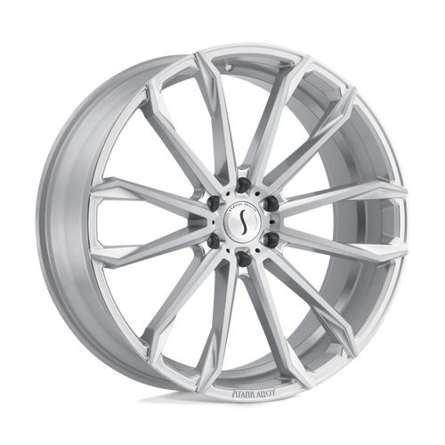 Status MASTADON 5X150 20X9 +20 SILVER W/ BRUSHED MACHINED FACE