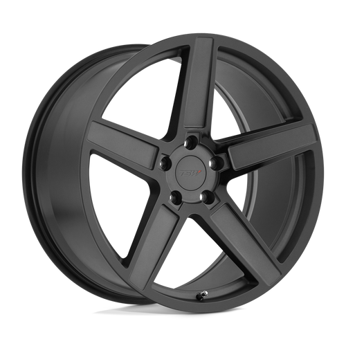 TSW ASCENT 5X108 17X8 +40 MATTE GUNMETAL W/ GLOSS BLACK FACE