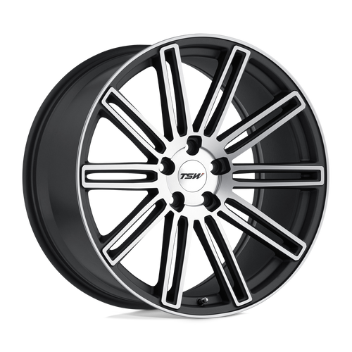 TSW CROWTHORNE 5X100 17X8 +35 MATTE GUNMETAL W/ MATTE MACHINE FACE