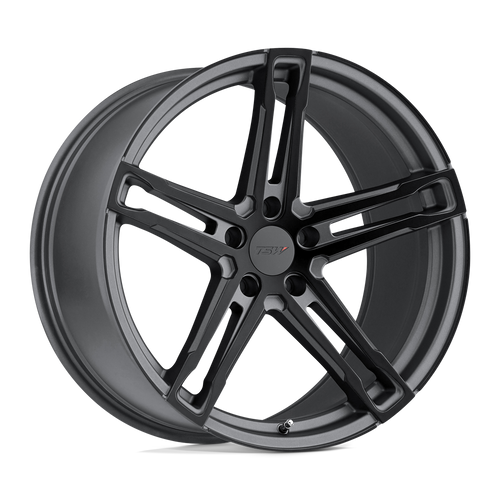 TSW MECHANICA 5X108 17X8 +40 MATTE GUNMETAL W/ MATTE BLACK FACE