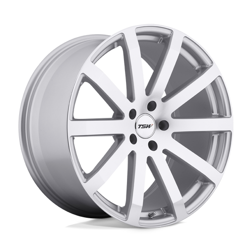 TSW BROOKLANDS 5X114.3 18X8 +40 SILVER W/ MIRROR-CUT FACE