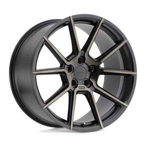 TSW CHRONO 5X108 18X8.5 +40 MATTE BLACK W/ MACHINE FACE & DARK TINT