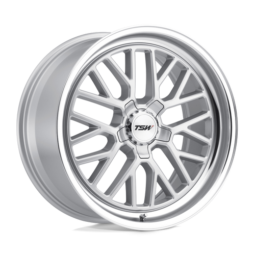 TSW HOCKENHEIM S 5X114.3 18X8.5 +20 SILVER W/ MIRROR CUT LIP