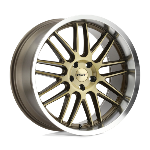 TSW AVALON 5X114.3 19X10 +40 BRONZE W/  BRUSHED BRONZE FACE & MACHINED LIP