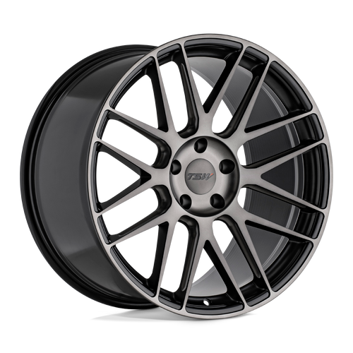 TSW NORD 5X108 19X8.5 +40 SEMI GLOSS BLACK MILLED-MACHINED DARK TINT FACE