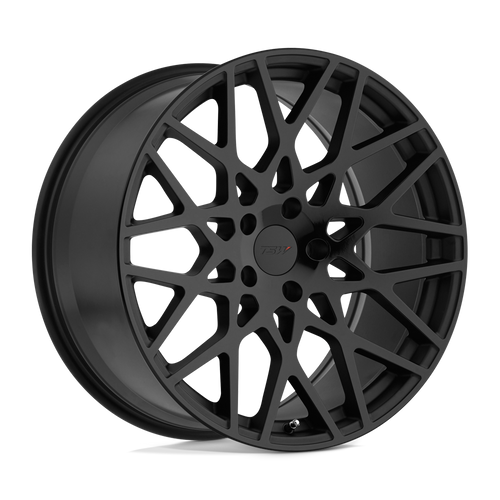 TSW VALE 5X112 19X8.5 +32 DOUBLE BLACK - MATTE BLACK W/ GLOSS BLACK FACE