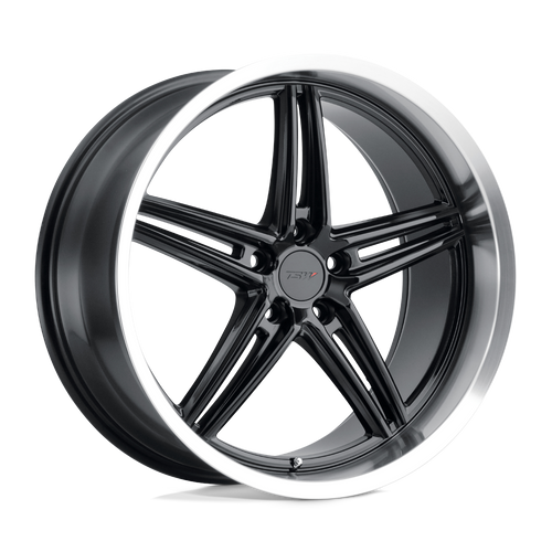 TSW VARIANTE 5X120 19X8.5 +35 GLOSS BLACK W/ MACHINED LIP