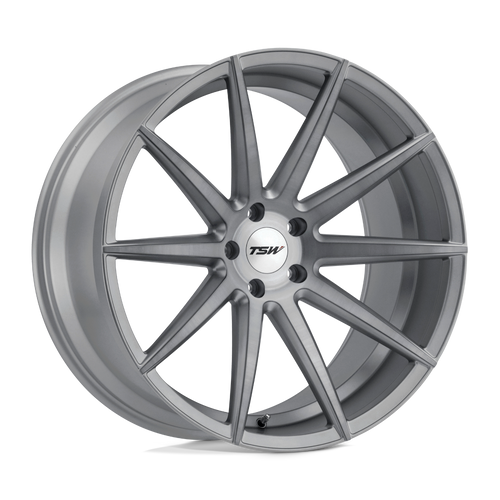 TSW CLYPSE 5X120 19X9.5 +20 TITANIUM W/ MATTE BRUSHED FACE