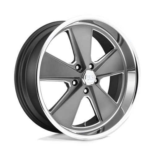 US Mag 1PC U120 ROADSTER 5X114.3 18X8 +1 MATTE GUN METAL MACHINED