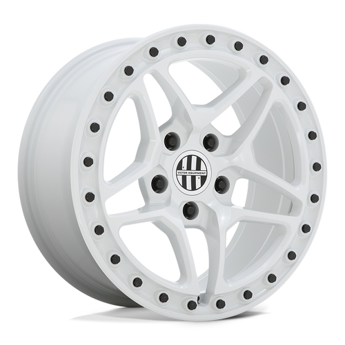 Victor Equipment BERG 5X130 18X8 +20 GLOSS WHITE WITH BLACK BOLTS