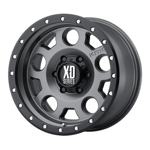 XD XD126 ENDURO PRO 6X139.7 15X8 -19 MATTE GRAY W BLACK REINFORCING RING