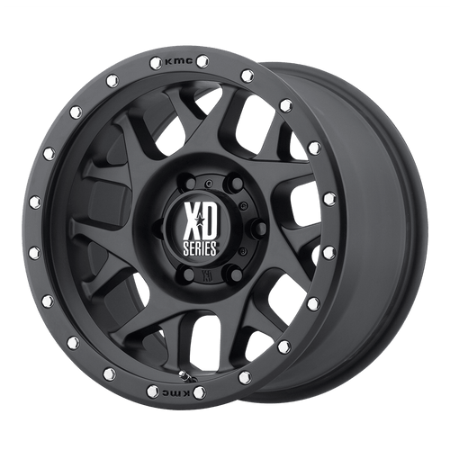 XD XD127 BULLY 5X139.7 15X8 -19 SATIN BLACK WITH REINFORCING RING