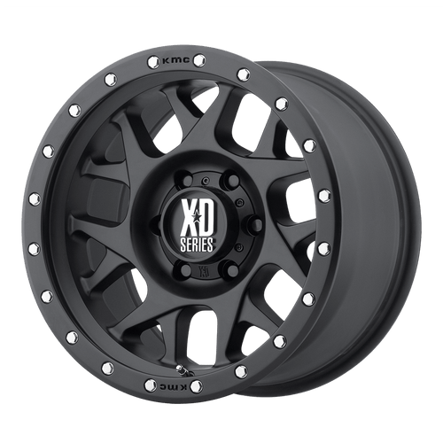 XD XD127 BULLY 5X139.7 17X9 -12 SATIN BLACK WITH REINFORCING RING