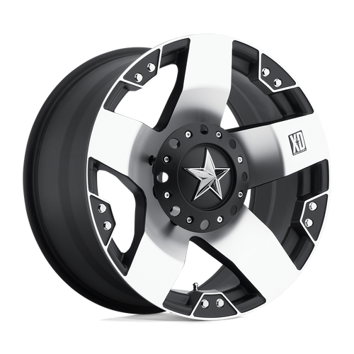 XD XD775 ROCKSTAR BLANK 20X10 -24 MACHINED FACE WITH MATTE BLACK WINDOWS